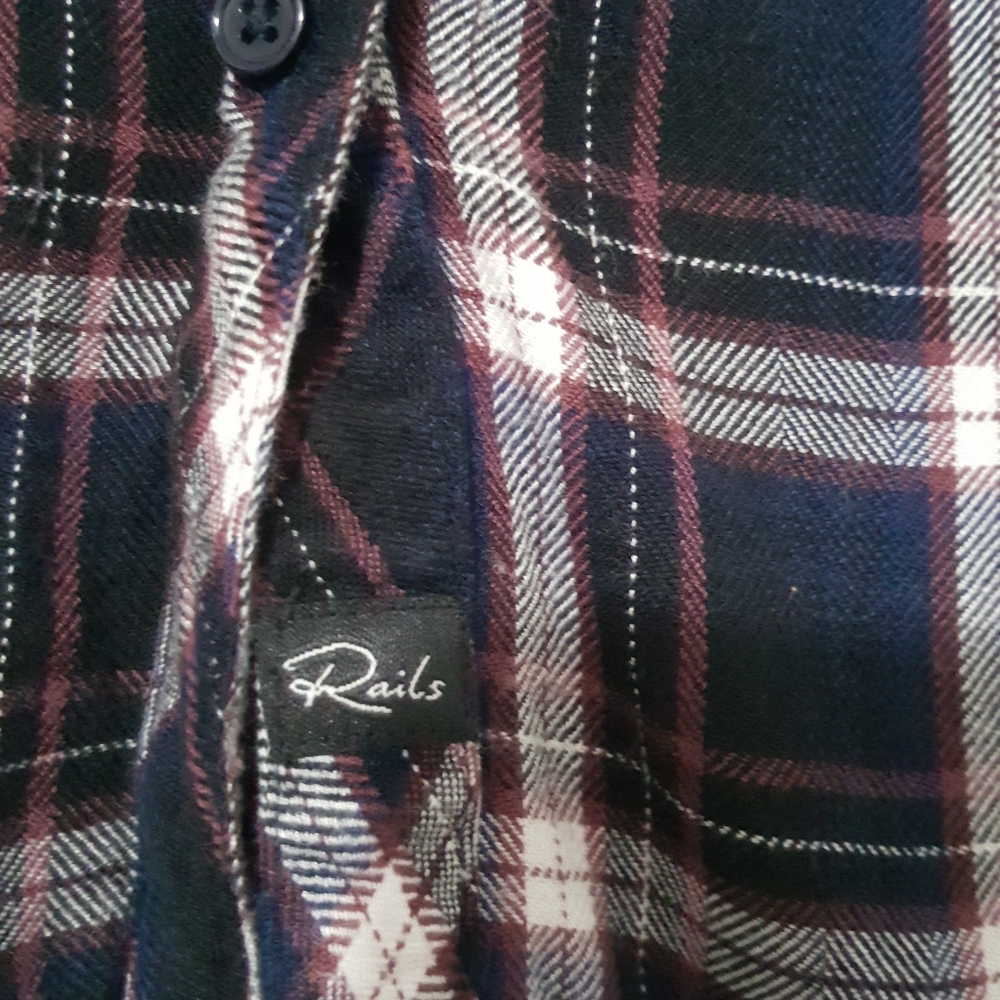 Rails Button Down Flannel Shirt - image 3